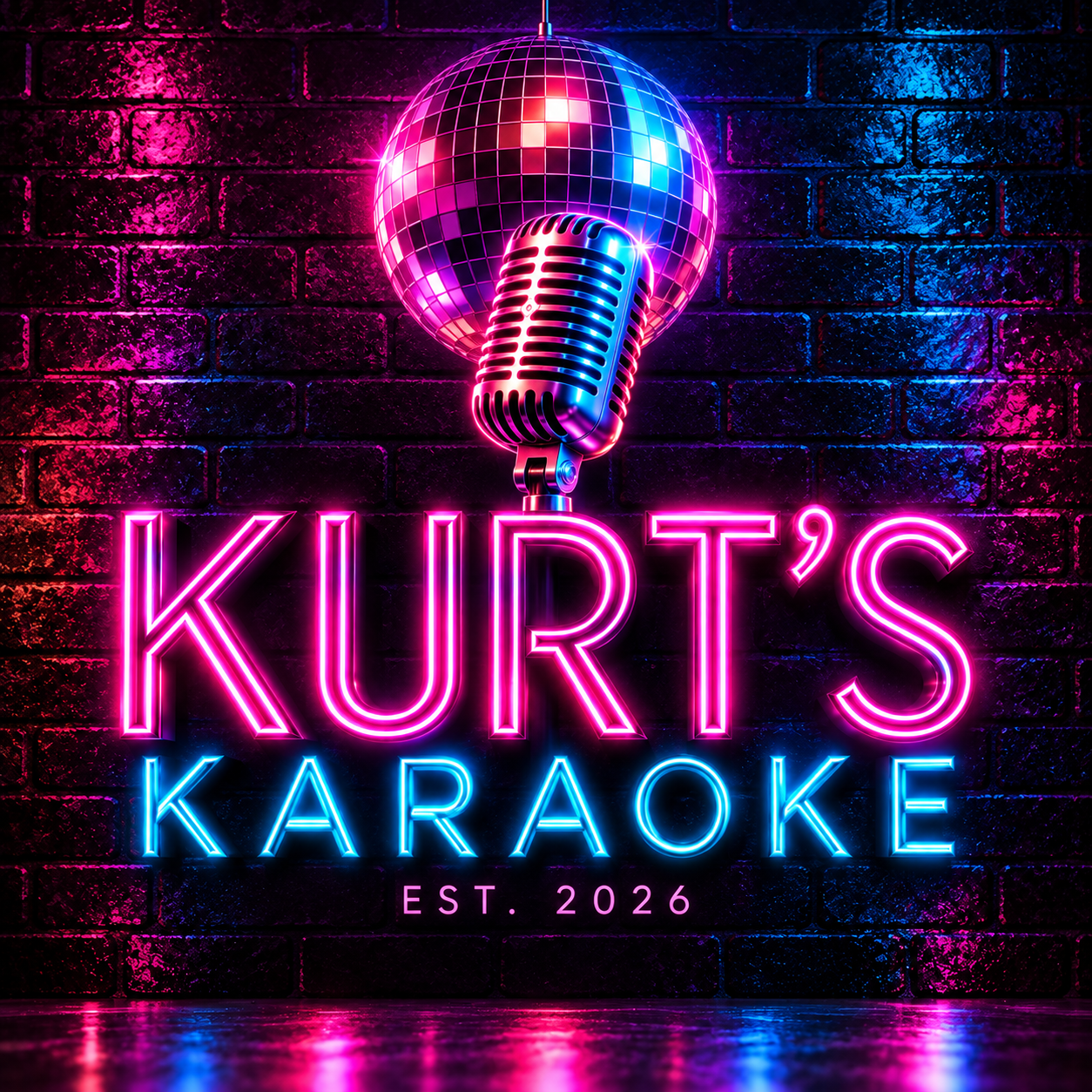Kurt's Karaoke neon sign